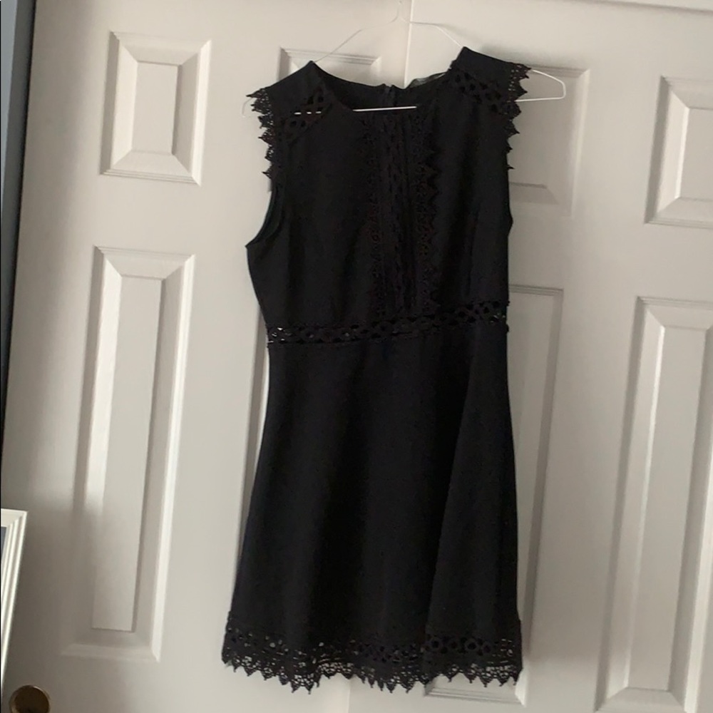 Black Zara Basics Dress + SH